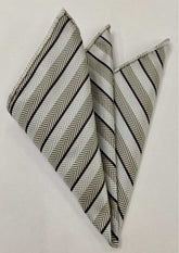 Formal/Wedding Silk Stripe Pocket Square #WDSP-6